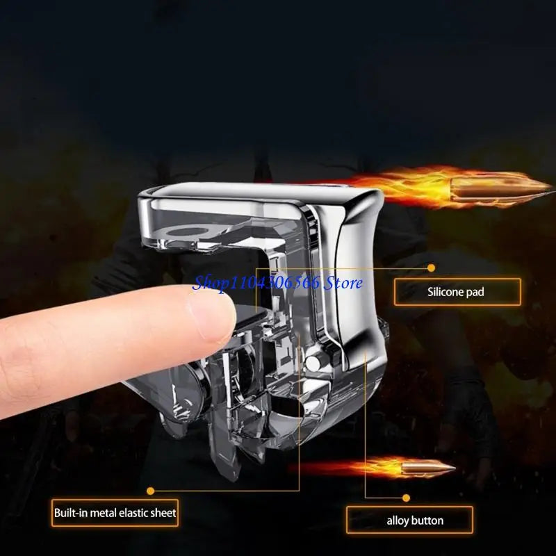 Mobile Gaming Trigger Buttons – Alloy Aim Keys for Smartphones Mobile Game Controller HIP