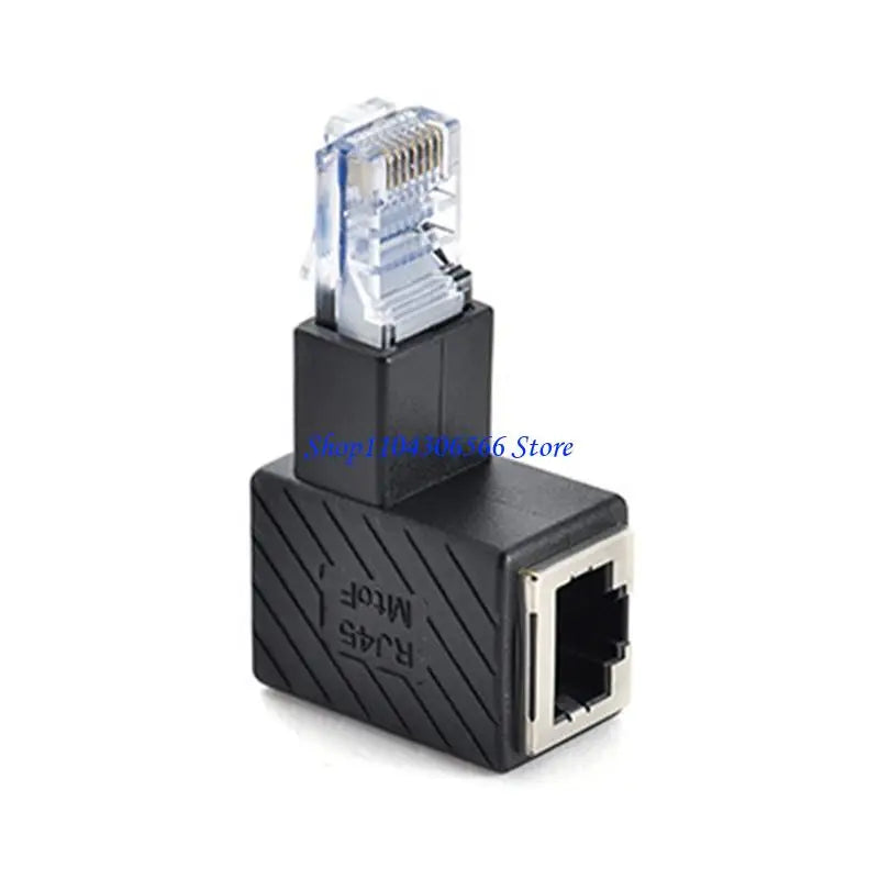 RJ45 90° Elbow Ethernet Adapter – Male to Female Cat5/6 Ethernet Adapter HIP Bend up CN