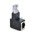 RJ45 90° Elbow Ethernet Adapter – Male to Female Cat5/6 Ethernet Adapter HIP Bend up CN