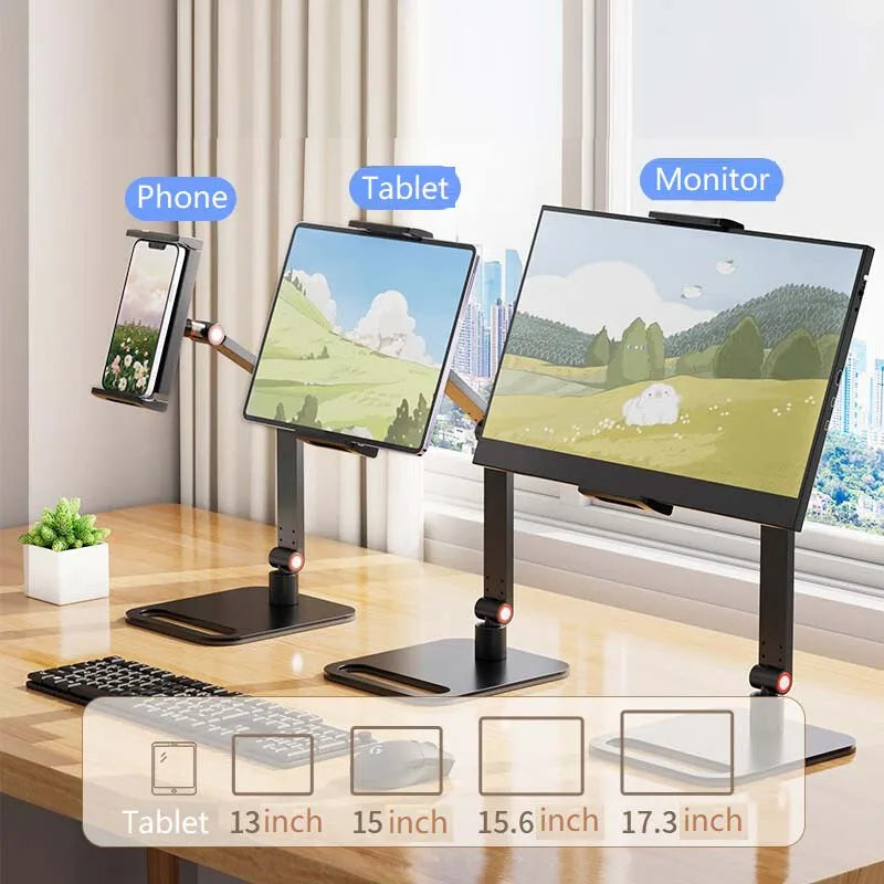 OULLX Foldable Desk Stand – Adjustable, Fits Up to 17.3" Adjustable Device Stand HIP