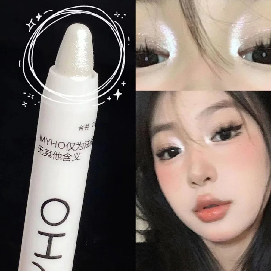 Lying Silkworm Pen Monochrome Brightening Highlight with Flash Eye Shadow Pen HIP Color-02