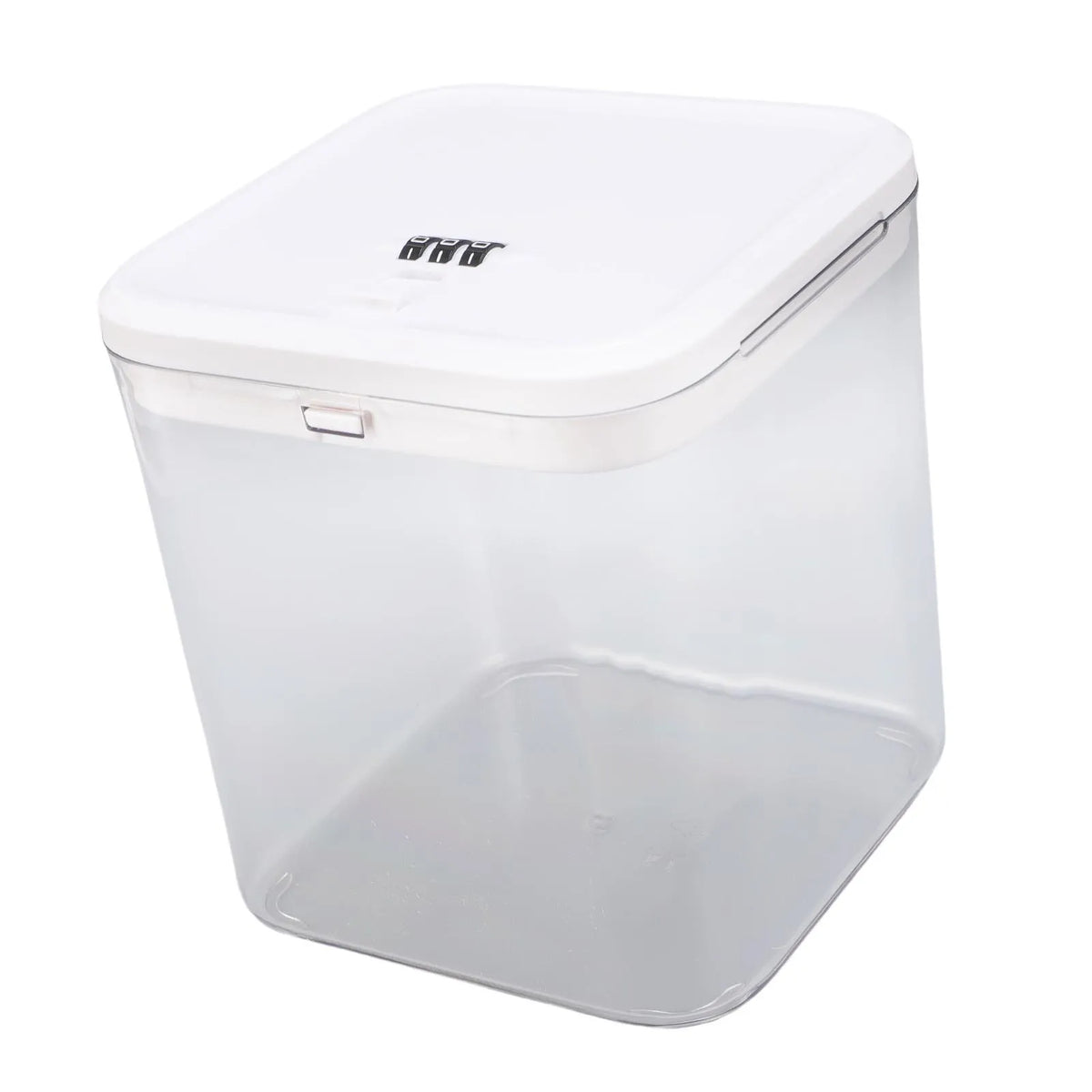 Medication Lock Box with Code Lockable Storage Box for Fridge Snacks Food Phone Lock Box for Home Dorms Office Clear HIP