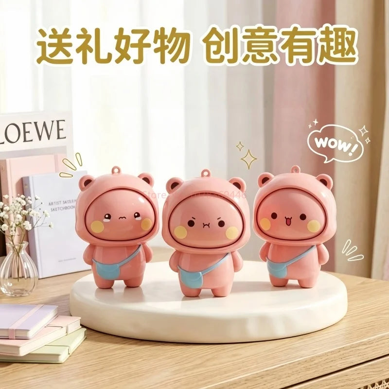 Panda Bubu & Dudu Face Changing Keychain Pendant Doll Collectible Pendant Doll HIP