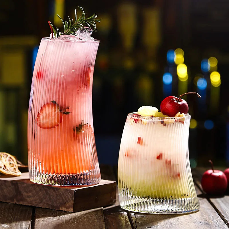 Sail-Shaped Rolling Glass Cup 500ml/340ml – Bar Drinkware Cocktail Glass HIP