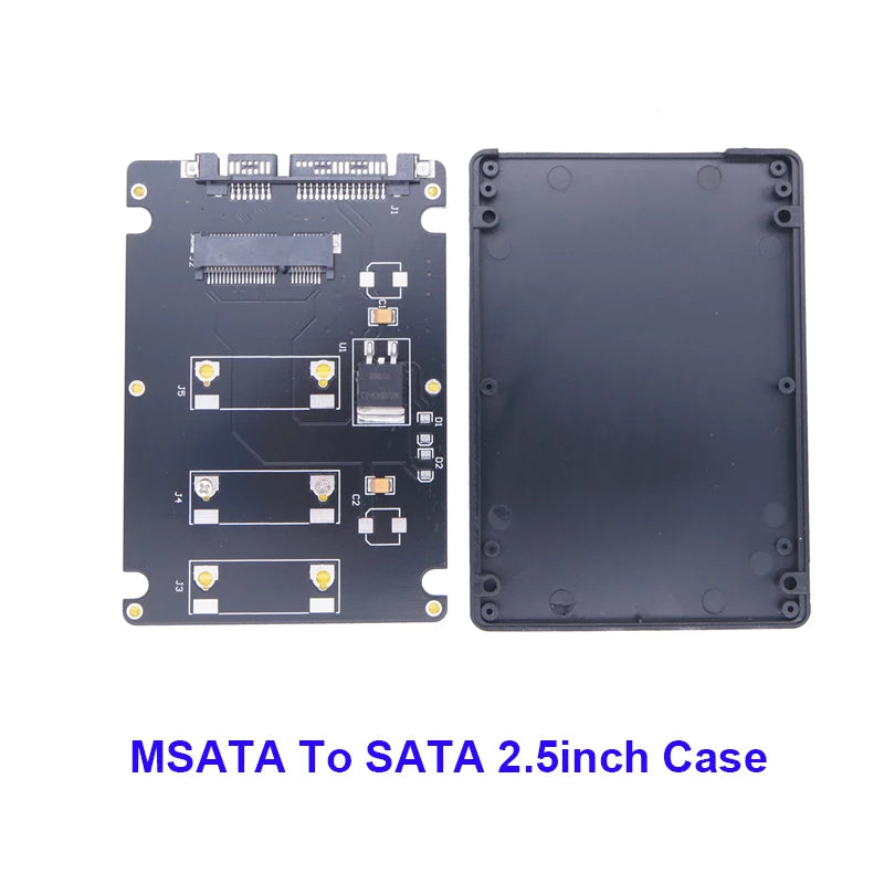 M.2 NGFF & mSATA to 2.5" SATA 3.0 SSD Adapter Enclosure SSD Adapter Enclosure HIP MSATA TO SATA