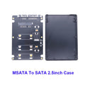 M.2 NGFF & mSATA to 2.5" SATA 3.0 SSD Adapter Enclosure SSD Adapter Enclosure HIP MSATA TO SATA
