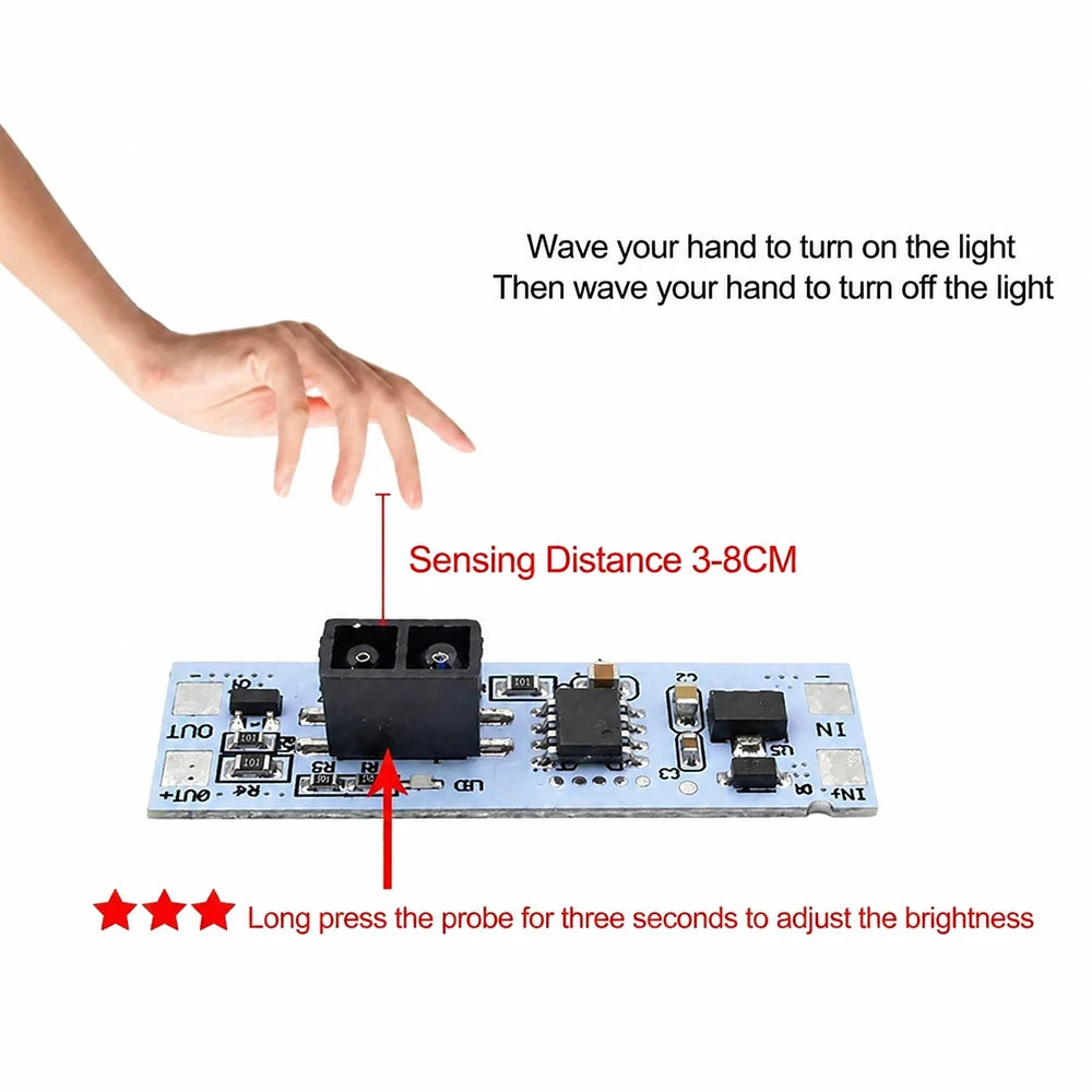 Touch & Sweep LED Dimmer Switch Module DC 5V–24V | SEamopar LED Dimmer Switch HIP