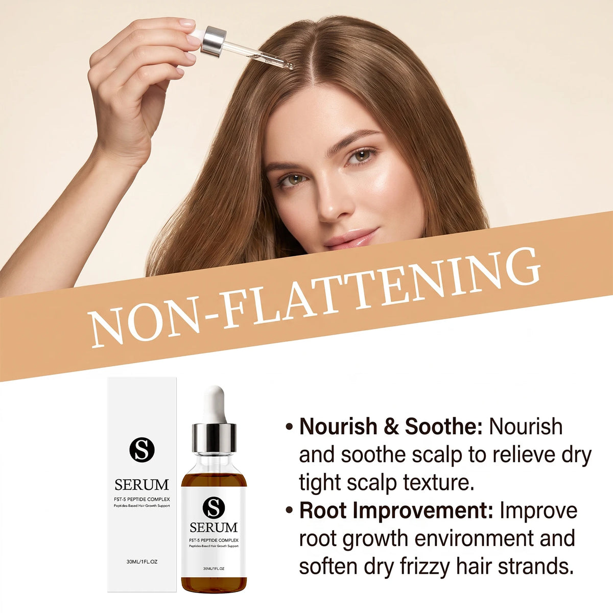 Nourishing Hair Serum – Frizz Control & Hydrating Drops Hair Care Serum HIP