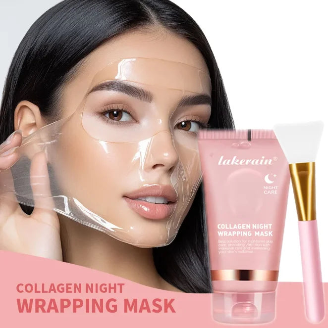 5pcs Hydrating Firming Moisturizing SkinCare Set Collagen Jelly Cream Peel-Off Facial Mask Salmon Collagen Toner Skincars Kit HIP