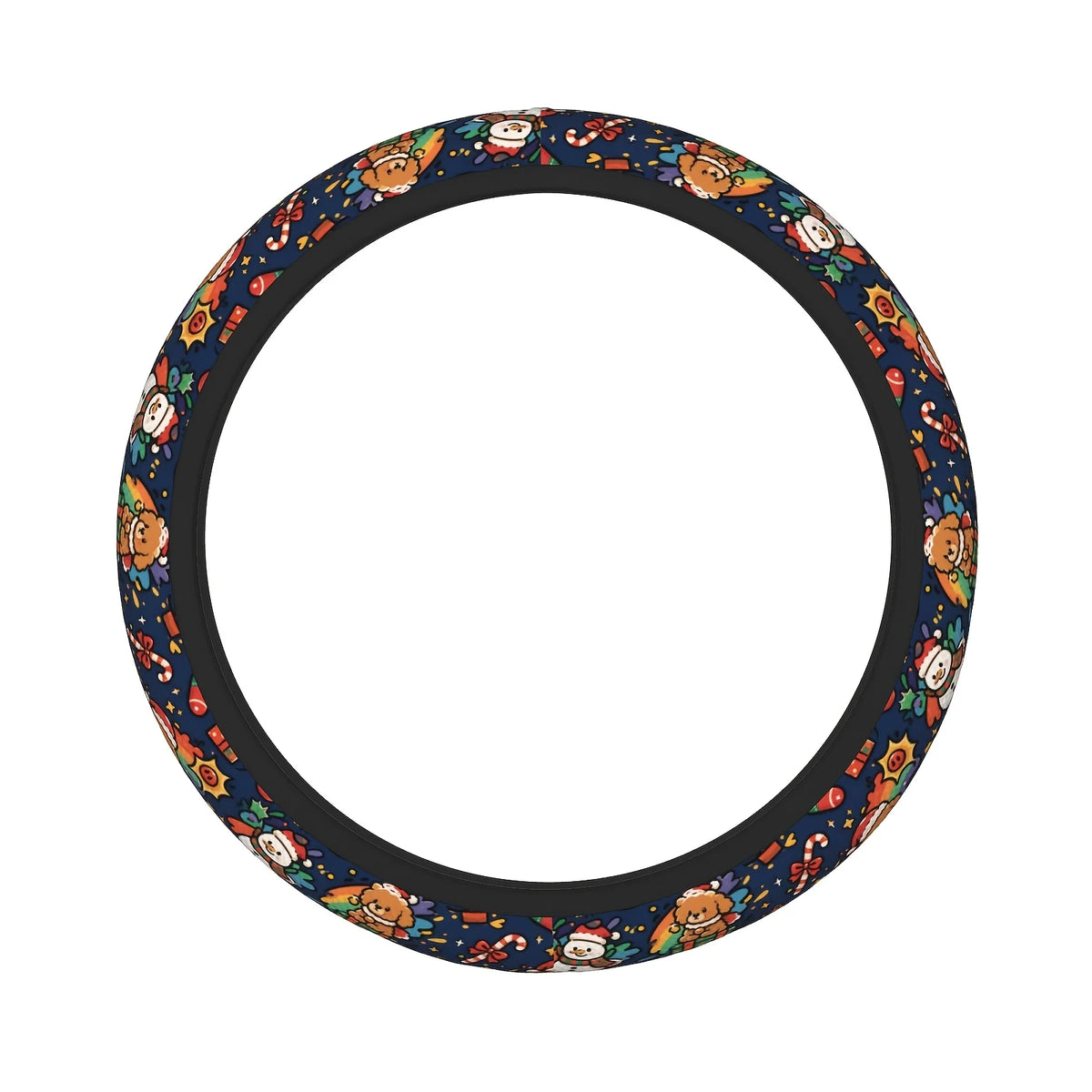 Christmas Steering Wheel Cover – 15 Inch Polyester | HIP Steering Wheel Cover HIP