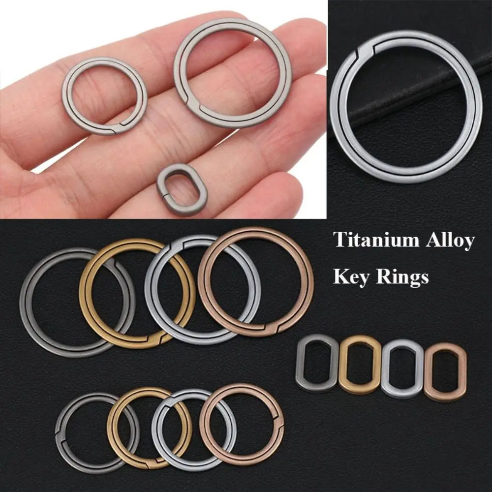 Titanium TC4 Key Ring – Lightweight Durable Keychain Titanium Key Ring HIP