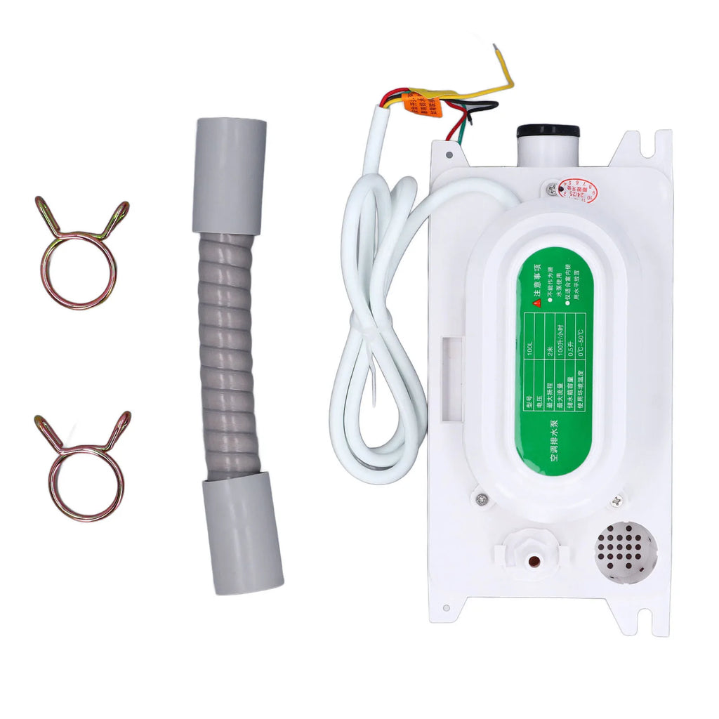 Condensate Pump Automatic HVAC Lift Removal Drain 100L/H with 500ml for Dehumidifier 100‑230V HVAC Condensate Pump HIP