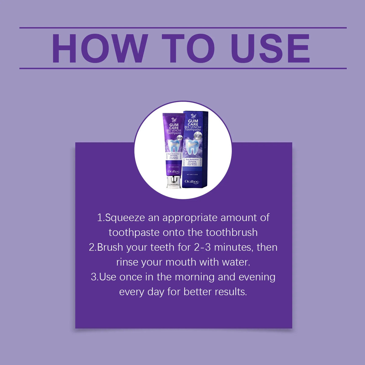 Bee Venom Whitening Toothpaste – Mint, Enamel & Gum Care Whitening Toothpaste HIP