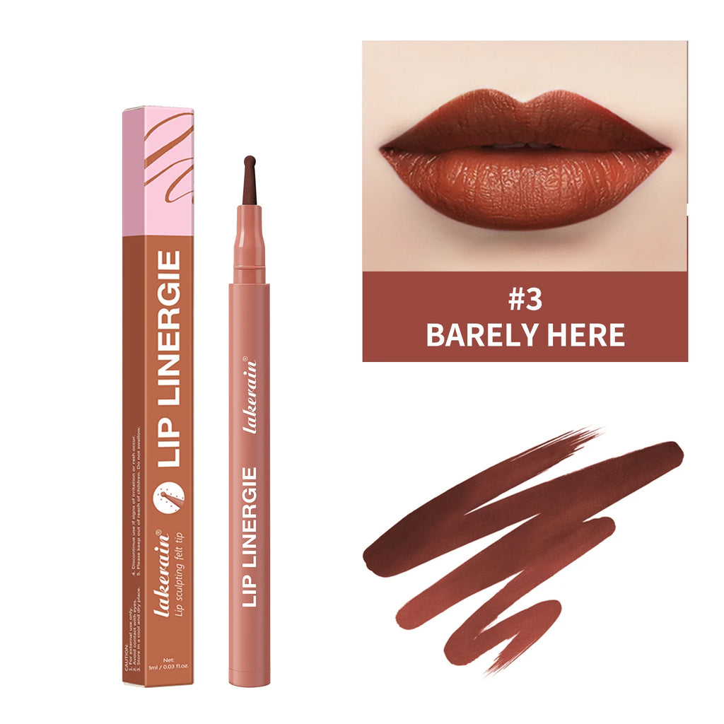 8 Colors Lip Lingerie Lip Liner Long Lasting Waterproof Stain Transfer Proof Smudge Resistant Color No Bleed Formula Cosmetics HIP 03 BARELY HERE