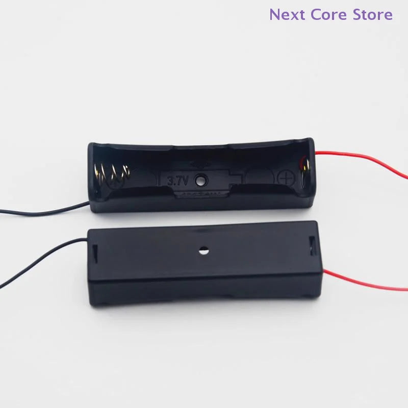 10-Pack 18650 Battery Holder Cases with Wire Leads | 1 Bay Battery Holder Case HIP