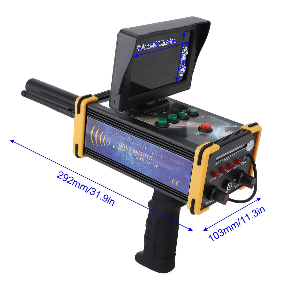20m Depth GRM5 Metal Detector High Sensitivity Precise Detection 400 to 470mhz Metal Scanning Device for Gold Silver HIP