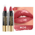 Mirror Brown Lipstick Pencil Moisturizing Waterproof Lasting Lipstick Crayon High Pigments Non-Stick Cup Lip Tint Pen Cosmetics HIP 06