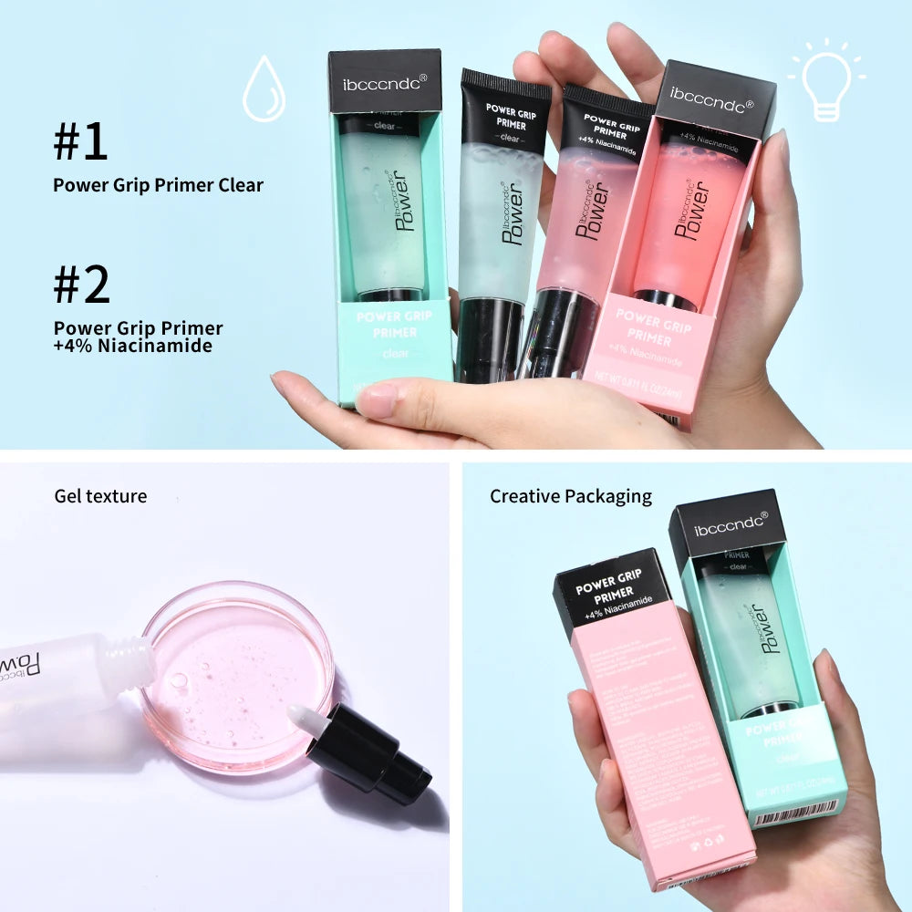 24ml Power Grip Primer Gel Based Hydrating Face Primer For Smoothing Skin Gripping Makeup Invisible Pore Colorless Primes HIP