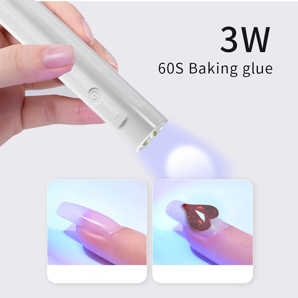 Mini Portable LED Nail Lamp – USB Gel Polish Dryer Pen LED Nail Lamp HIP