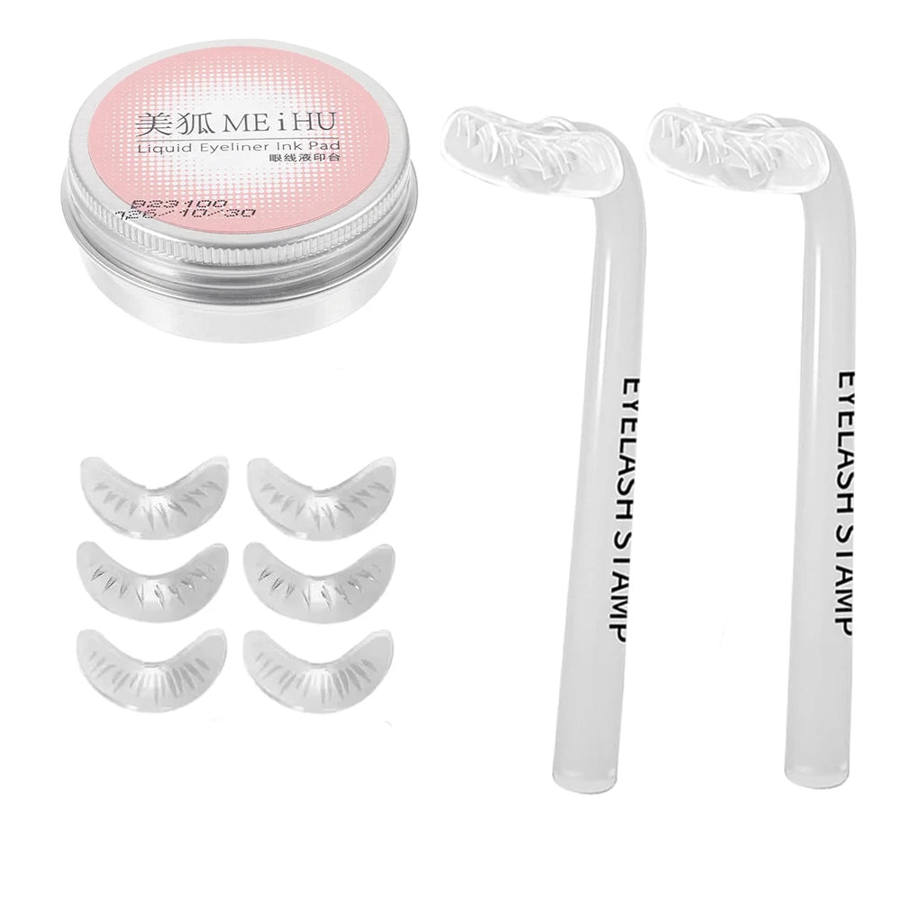 False Eyelash Stamp Natural Lower Eyelash Extensions Makeup Tool Under Eyelash Makeup Stamp Mascara Stick HIP