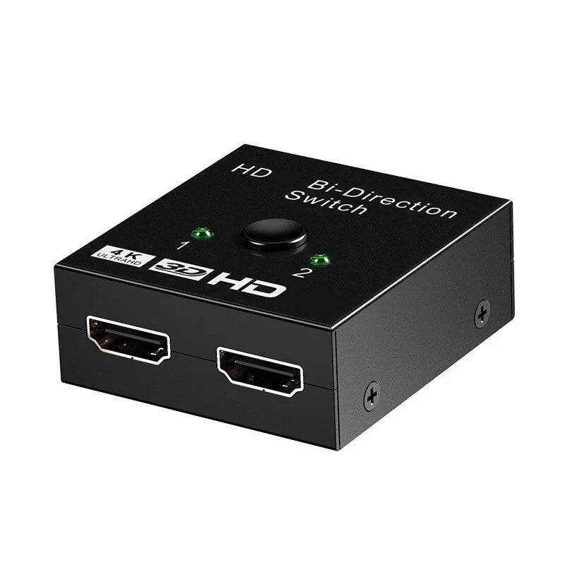 4K HDMI Bidirectional Switch Splitter 2-In-1-Out Adapter HDMI Switch Splitter HIP