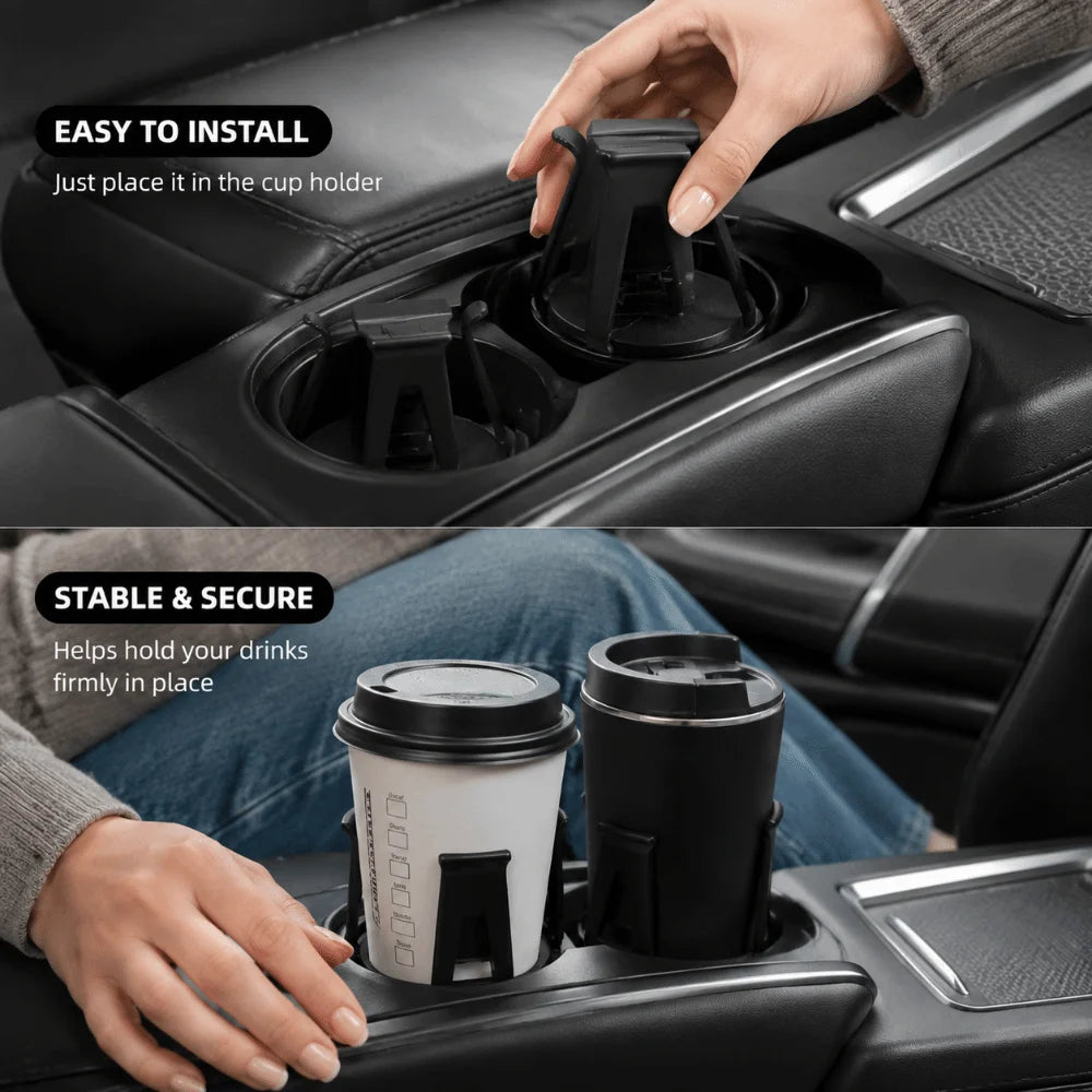 2-Pack Universal Car Cup Holder Limiter – Anti-Rattle Insert Car Cup Holder Insert HIP