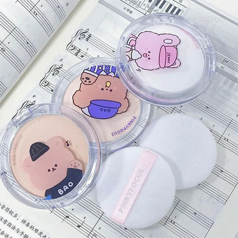 Matte Oil Control Pressed Powder Lightweight Tulle Waterproof Setting Powder Palette Face Fixed Powder Nature Makeup Cosmetics HIP