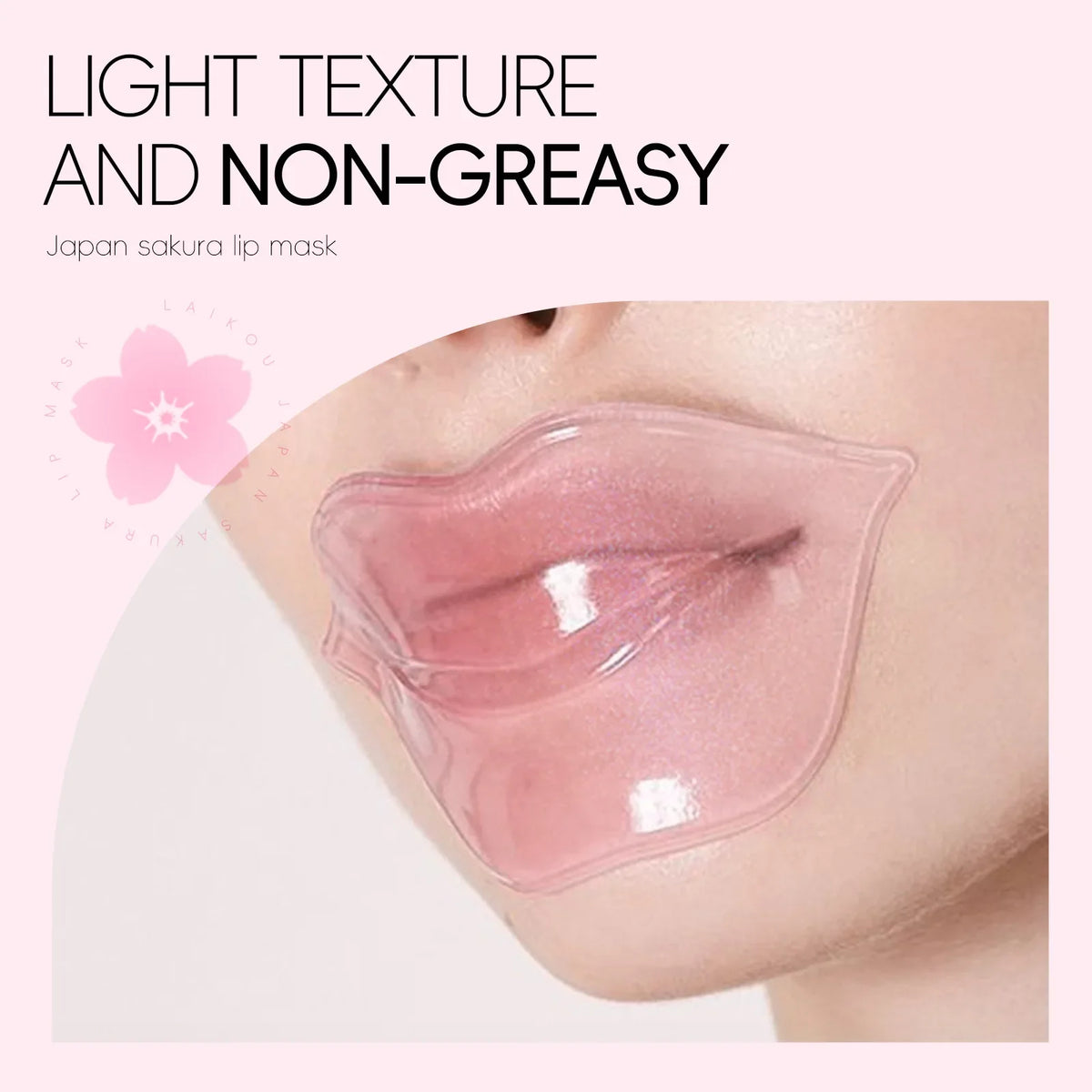 LAIKOU Sakura Collagen Lip Mask – Hydrating Gel Pads 6g Lip Treatment Mask HIP