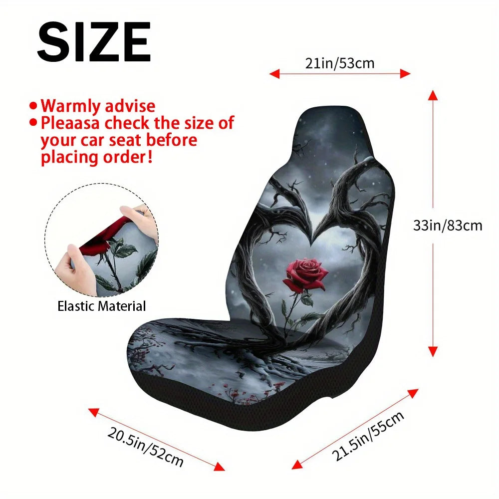 2-Piece Heart Tree Car Seat Covers – Universal All-Season Fit Car Seat Covers HIP