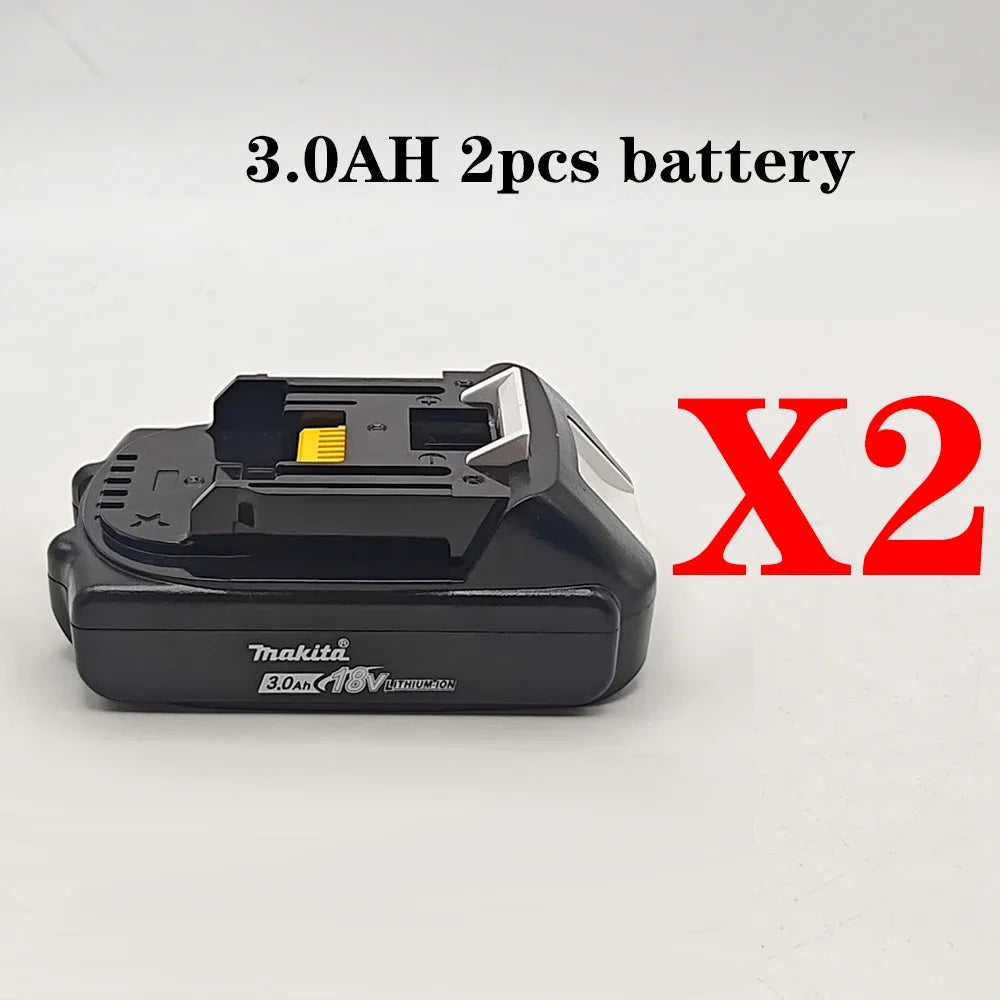 Makita 18V 3.0Ah Li-Ion Battery BL1830 BL1840 BL1850 Compatible Power Tool Battery HIP 2pcs battery China Mainland