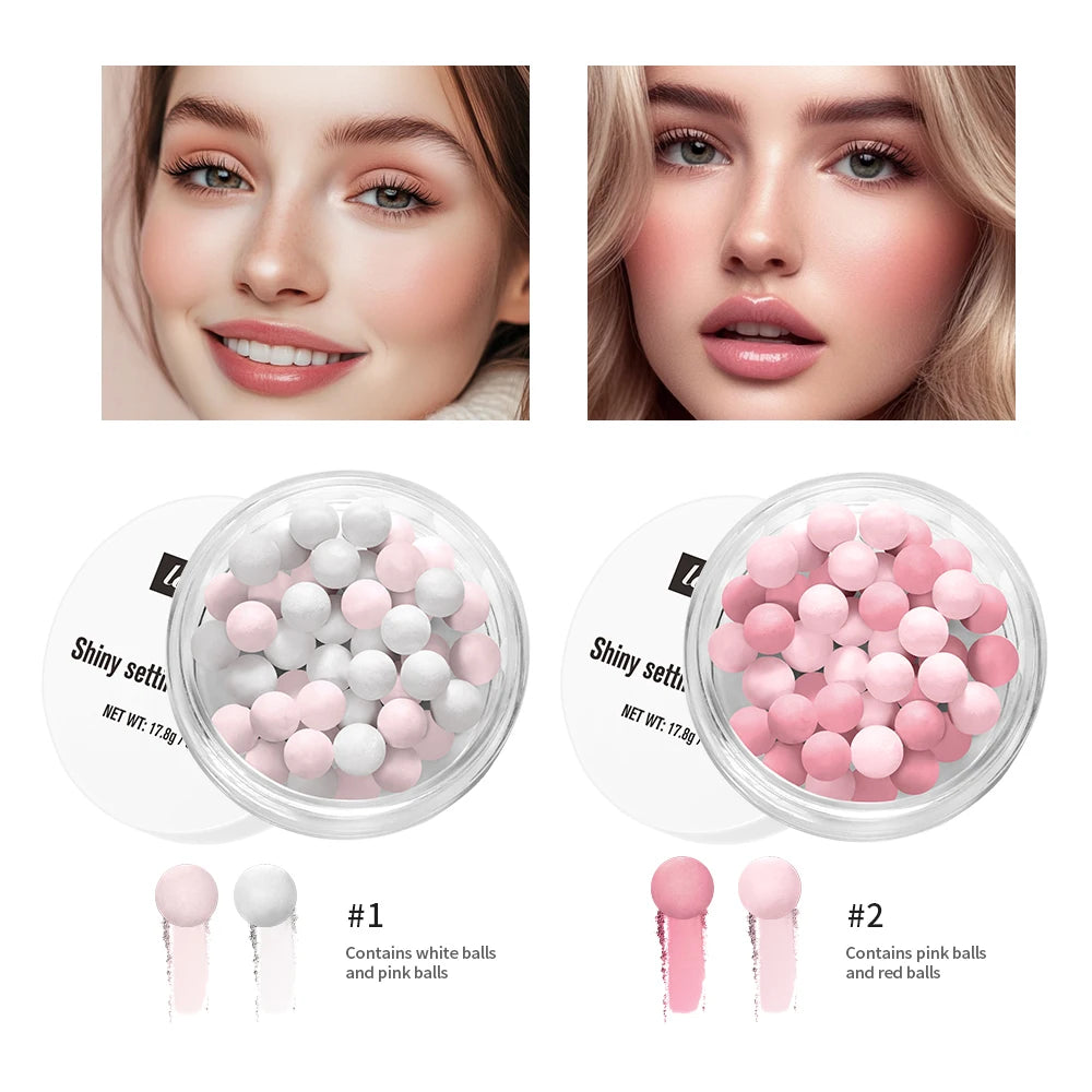 Pearl Ball Setting Powder Ball Face Ball Powder Matte Translucent Setting Powder Cosmetics Oil-control Velvety Lasting Makeup HIP