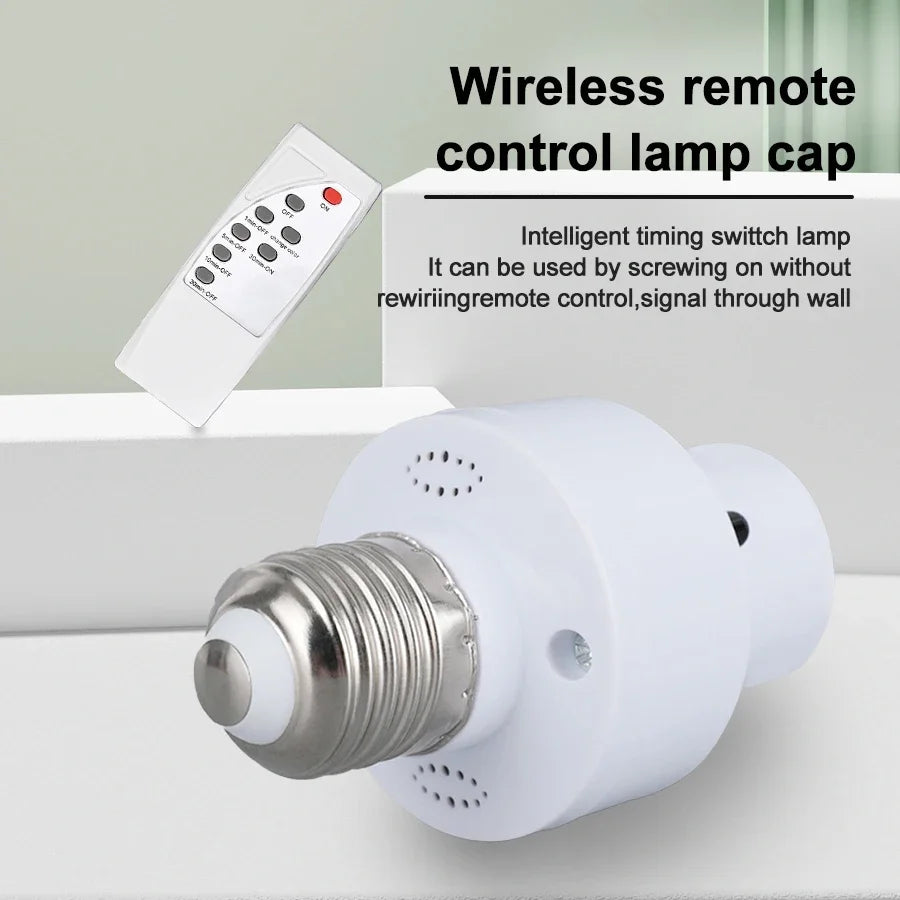 Infrared Smart Convertible LED Lamp Holder E27 AC85-265V With IR Remote Control Timer Switch For LED Downlight Pendant Lighting HIP