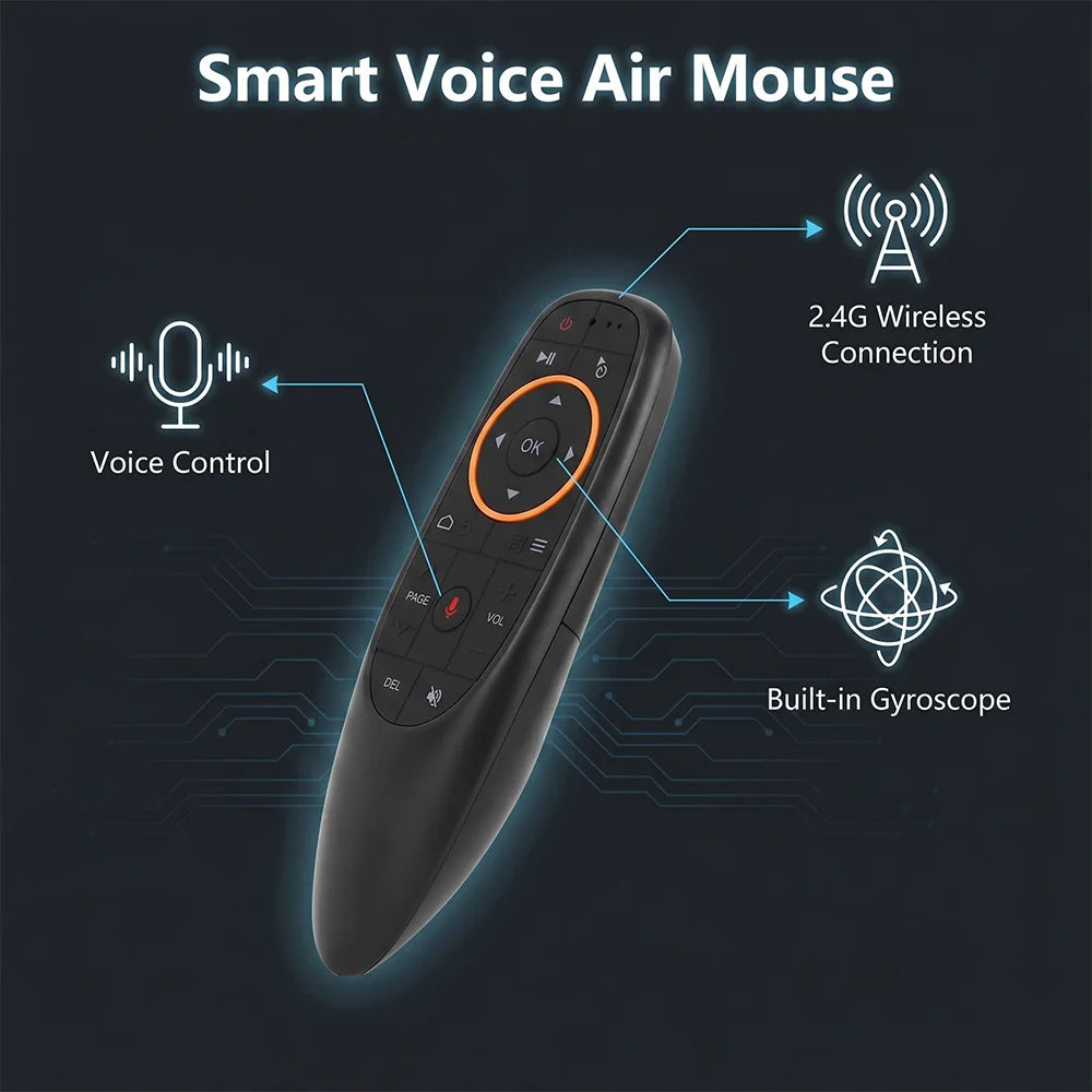 MRSVI G10S Air Mouse Voice Remote 2.4G Wireless Gyroscope Wireless Air Mouse Remote HIP