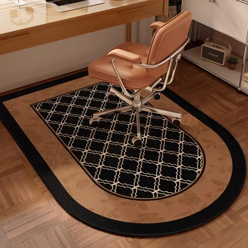 American Retro Geometric Area Rug – Anti-Slip Loop Pile Mat Area Rug HIP GU5574-QD Customizable size