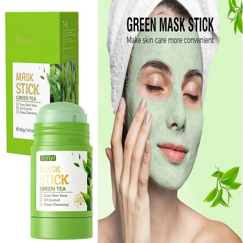 Green Tea Solid Face Mask Stick – Cleanse, Brighten & Hydrate Solid Face Mask Stick HIP