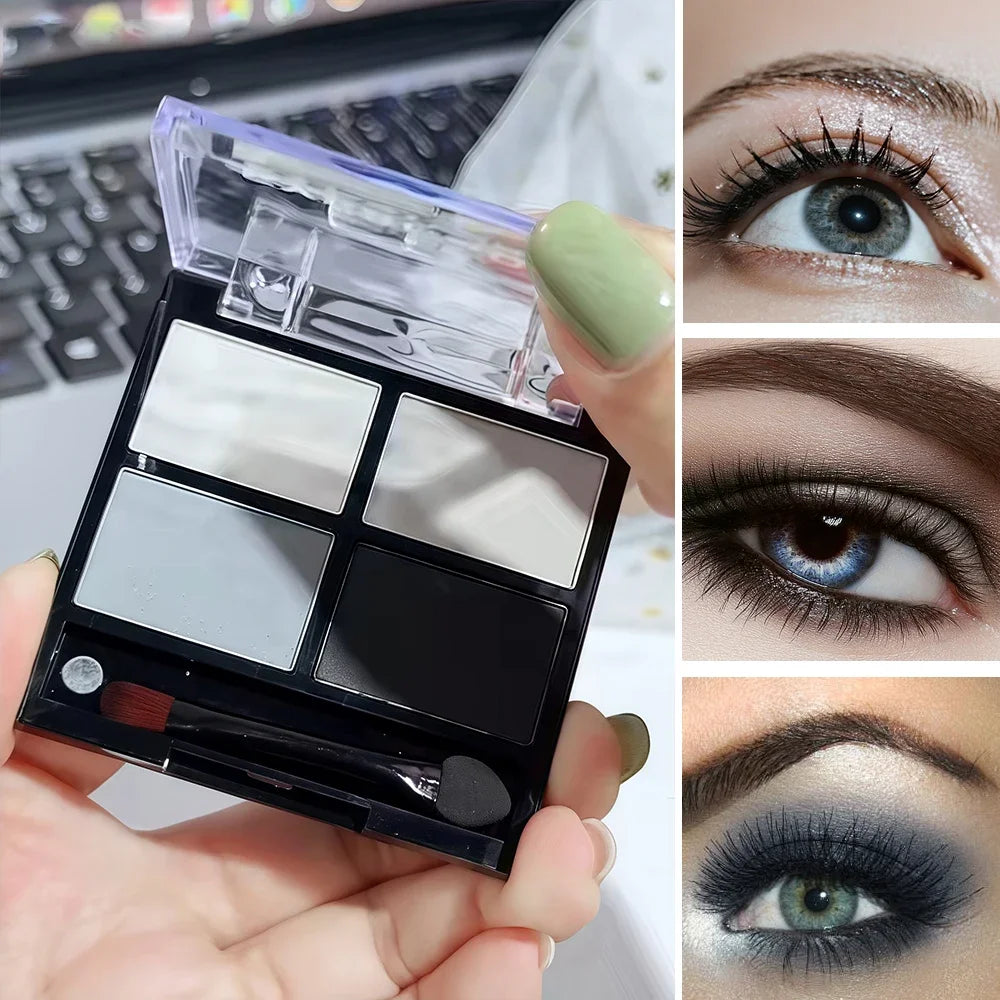 Fit Colors 4-Shade Earth Tone Eyeshadow Palette | Matte & Shimmer Eyeshadow Palette HIP