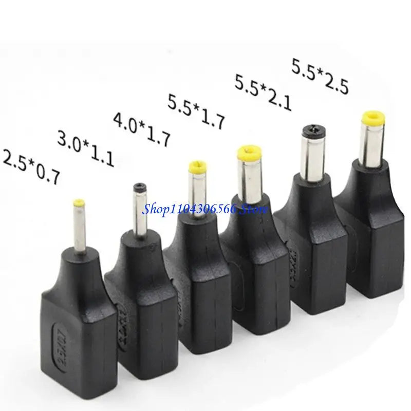 USB-A Female to DC Barrel Adapter – 8 Connector Sizes DC Barrel Adapter HIP