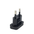 US to EU Plug Adapter – Travel Power Converter, Flame Retardant Travel Plug Adapter HIP black-2 4.8mm
