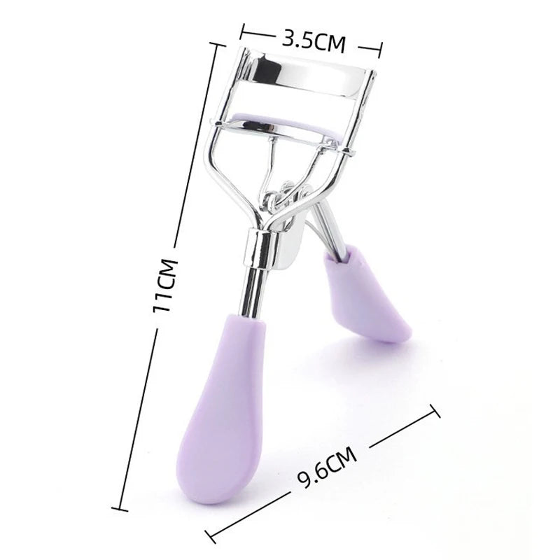 Eyelash Curler Eyelash Curler Tweezers Curved Handle Does Not Hurt Eyelashes Long-lasting Curling Eye Makeup Cosmetics Tools HIP Purple