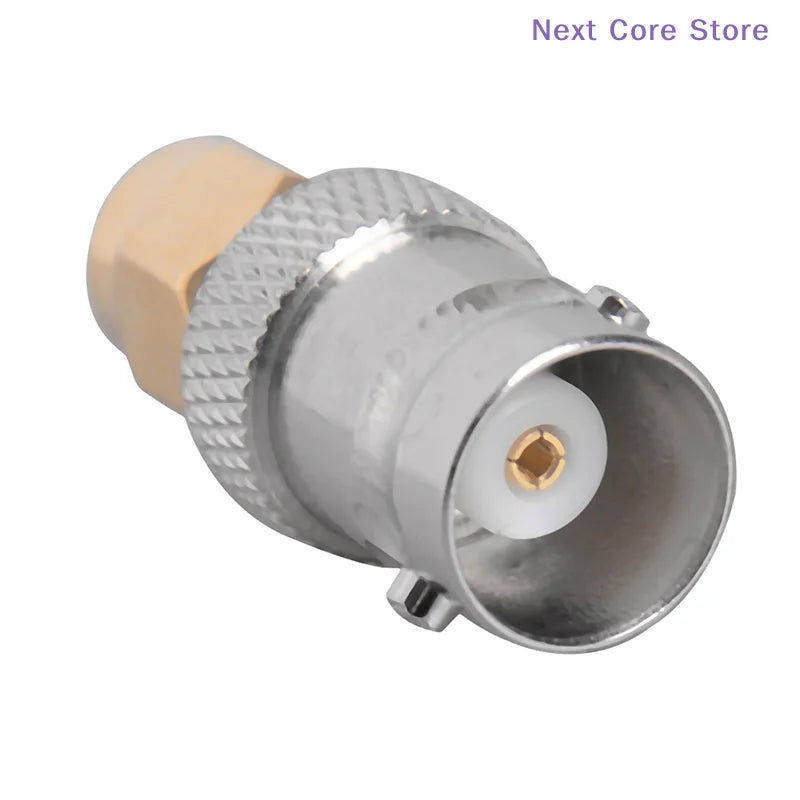 SMA Male to BNC Female RF Coax Adapter – Gold-Plated Brass RF Coax Adapter HIP