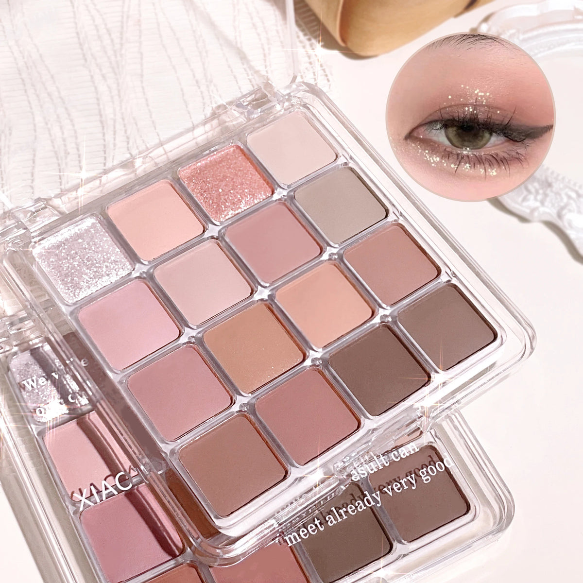 16-Color Sunset Eyeshadow Palette – Pearl, Matte & Shimmer Eyeshadow Palette HIP