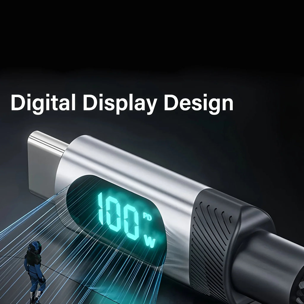 BESY 240W USB-C Fast Charging Cable with LED Display & OTG USB-C Charging Cable HIP