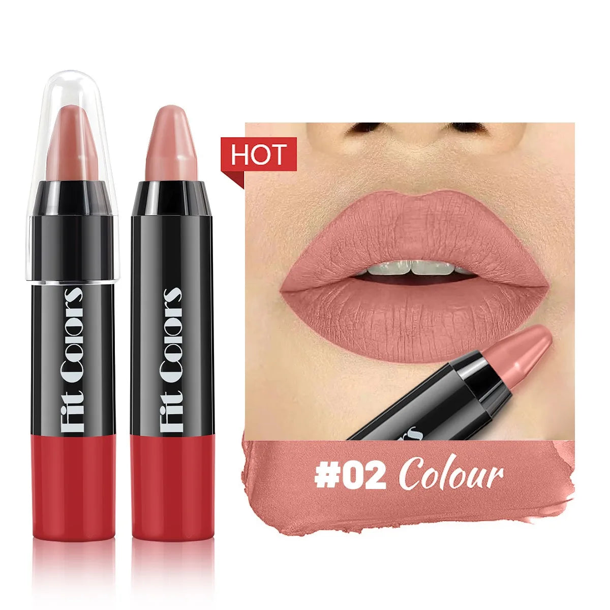 Matte Brown Lip Liner Pencil Lip Outline Contouring Lasting Waterproof Lipstick Crayon Pigments Moisturizing Lip Balm Cosmetics HIP 02