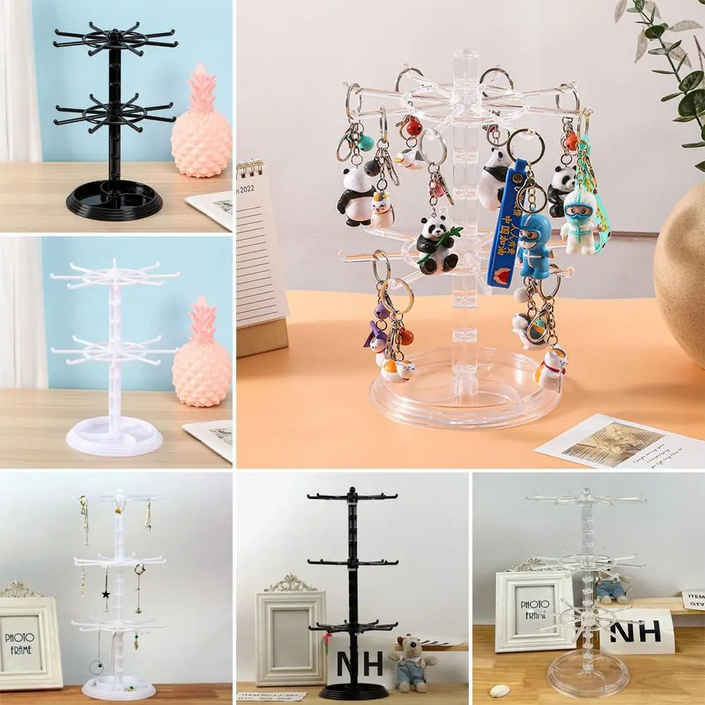 Multi-Layer Rotating Jewelry & Keychain Display Stand Organizer Jewelry Display Stand HIP