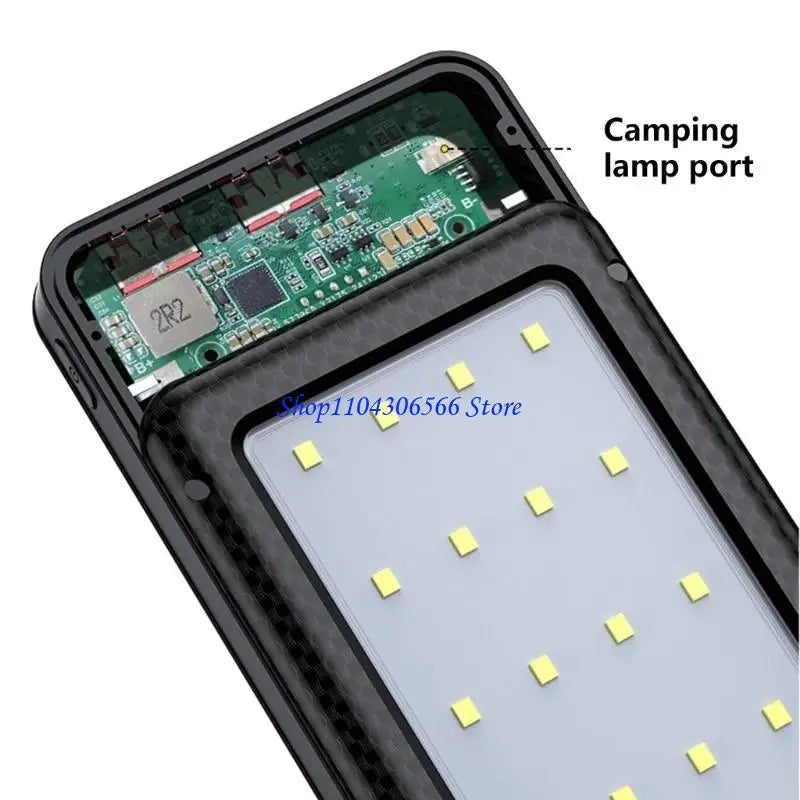 18650 Battery Power Bank Case with LED Display & Camping Light Power Bank Case HIP