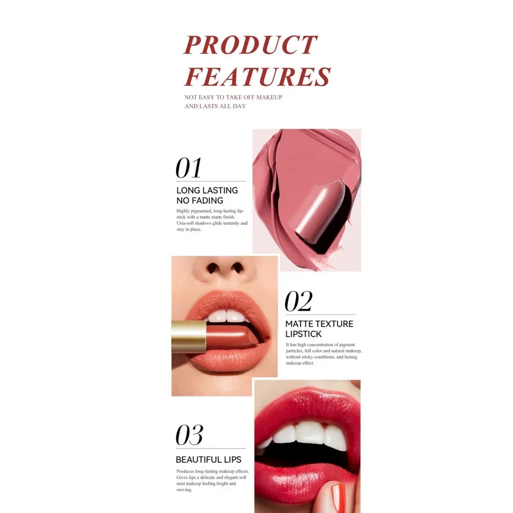 SAM SUGAR 6-Piece Matte & Pearlescent Lipstick Set Lipstick Set HIP