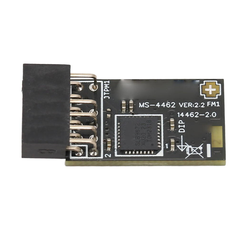TPM Encryption Security Module SPI 12‑1Pin TPM2.0 Module Replacement Stable Performance Secure Storage for B550 Motherboards HIP For SLB 9672