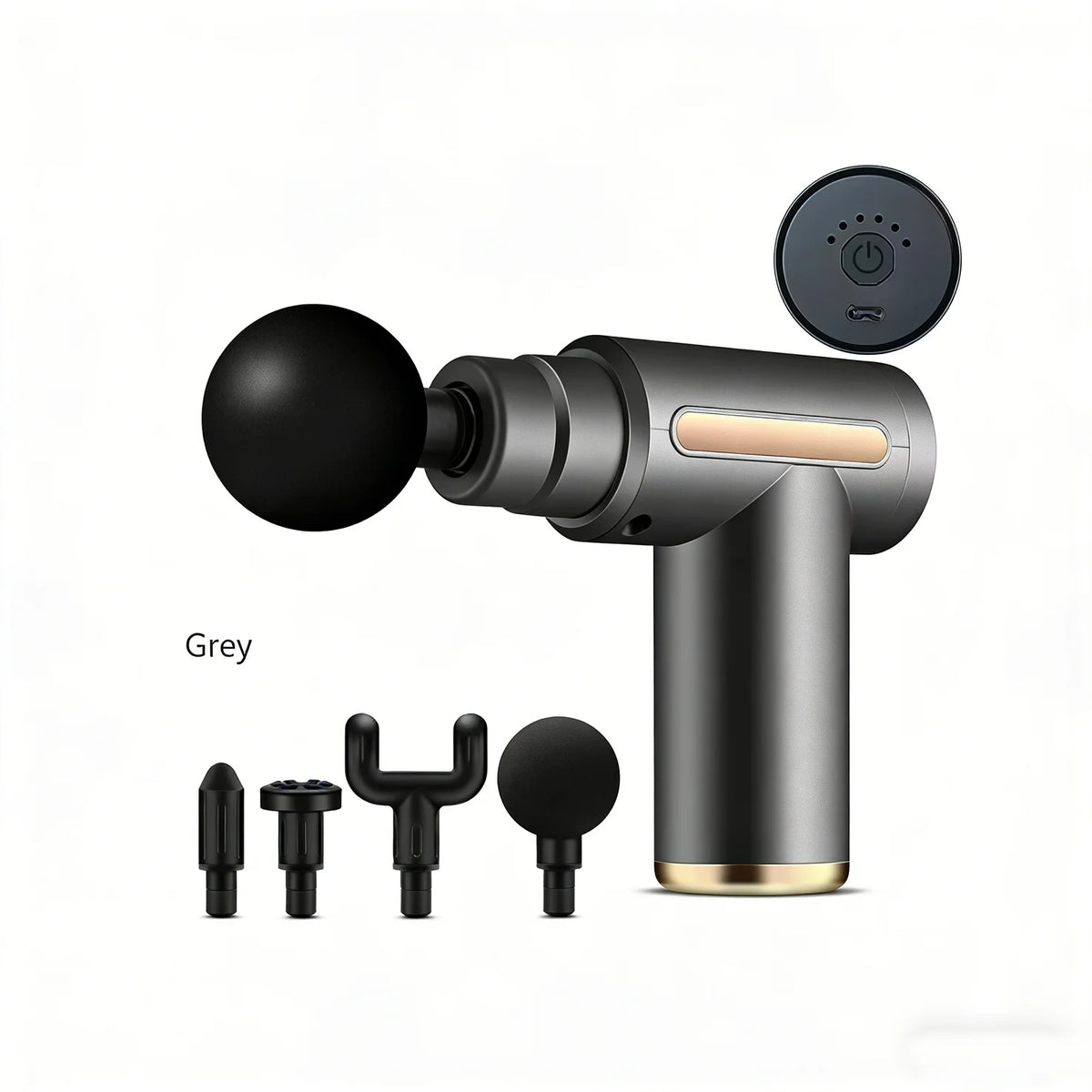 Portable Muscle Massage Gun – LED Touch Screen, Rechargeable Percussion Massage Gun HIP Black Touch Screen