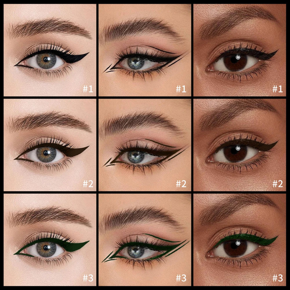 Waterproof Eyeliner Pen Matte Liquid Eyeliner 17H Long Wear Sweat Proof Smudgeproof Stain-free Ultra-fine Liquid Cosmetics HIP
