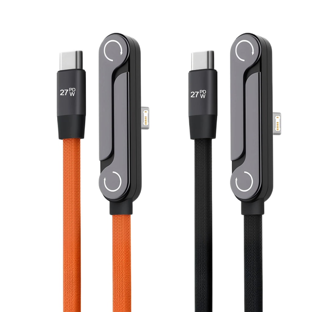 2-in-1 USB-C 27W Fast Charging Cable with Foldable Stand Charging Cable Stand HIP